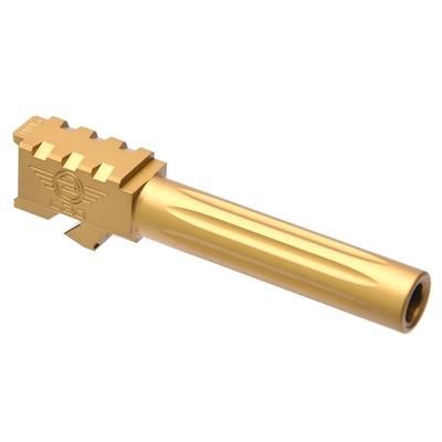 L2D Combat Precision Match Fluted Barrel Glock 19 Titanium Nitride LD-BBL-PM-19-F-TIN