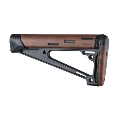Hogue AR-15/M-16 OverMolded Fixed Buttstock - Fits A2 Buffer Tube Red Lava 15441