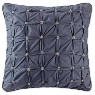 INK+IVY Jane Euro Sham Embroidered Euro Sham in Navy - Olliix II11-803