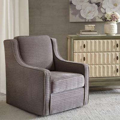 Madison Park Harris Swivel Chair in Grey - Olliix MP103-0240