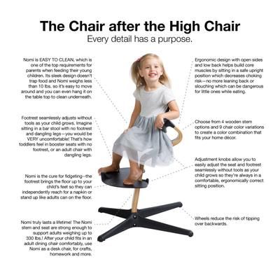 Nomi Chair - Coffee/White Oak