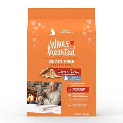Grain Free Senior Chicken Recipe Dry Cat Food, 12 lbs.