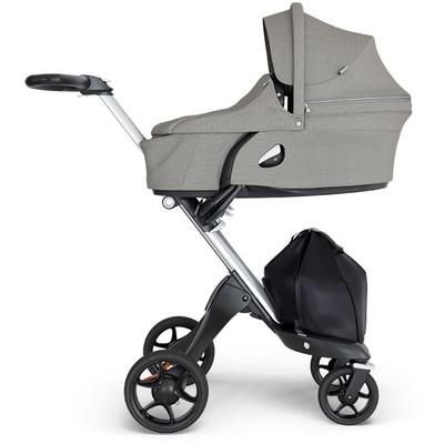 Stokke V6 Xplory Stroller - Brushed Grey/Silver/Black