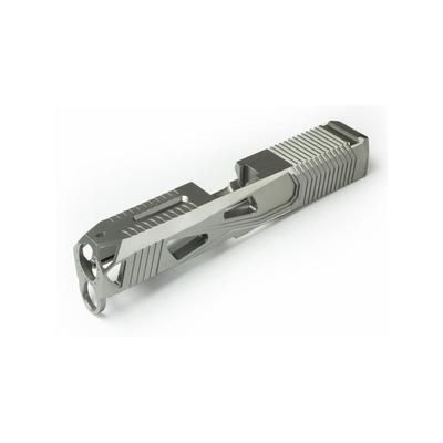 Lone Wolf Arms AlphaWolf Pistol Slide w/Stainless Steel 20 Machining Glock 19 Gen3 9mm Raw Stainless AW-SLIDE19-G3-SS20