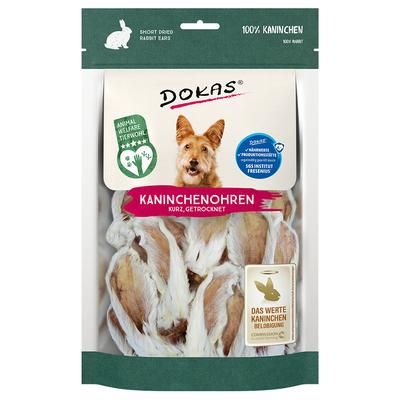 Dokas Orecchie di coniglio con pelo Snack per cane - Set %: 6 x 100 g