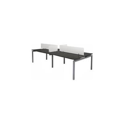 4-Person Benching Workstation w/ 72" x 24" Worksurfaces