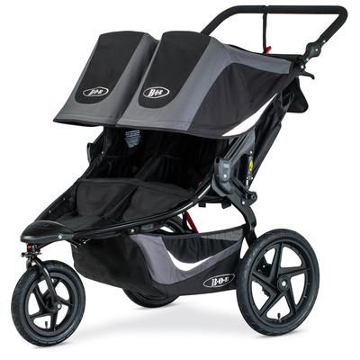 BOB 2019 Revolution Flex 3.0 Duallie Double Jogging Stroller - Graphite Black