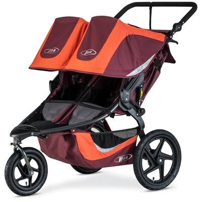 BOB 2019 Revolution Flex 3.0 Duallie Double Jogging Stroller - Sedona Orange