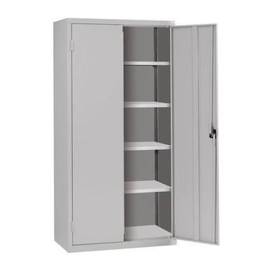 Armoire Monobloc Haute H 1980 X L 1200 X P 43 0 Gris/gris - Acial