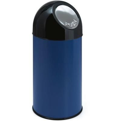 Poubelle Bullet Sans Liner 40l Bleu/noir - V-Part