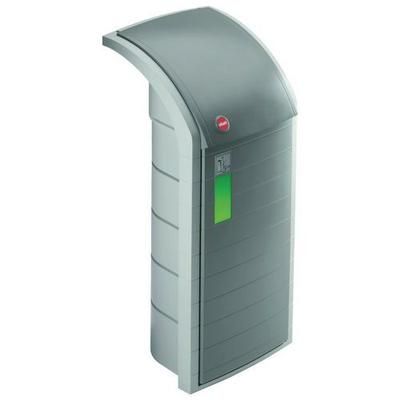 Poubelle Plastique Grise 120l H112 Cm - Hailo
