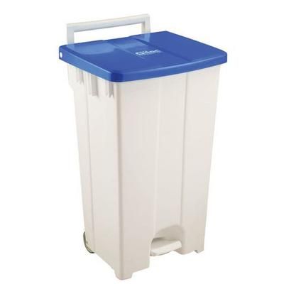 Container À Pédale 100 L - Couvercle Bleu - Gilac