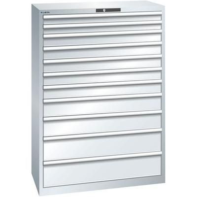 Armoire 11 Tiroirs 1023x572x1450mm-charge 75kg-gris - Lista