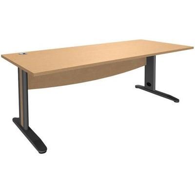 Bureau Droit Quatuor Pieds Métal T.1315 - 180cm - Manutan Expert