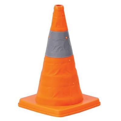 cône de signalisation rétractable mottez hauteur 42 cm