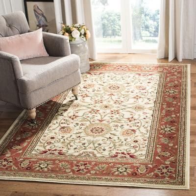 "Lyndhurst Collection 5'-3" X 5'-3" Round Rug in Beige And Ivory - Safavieh LNH212D-5R"