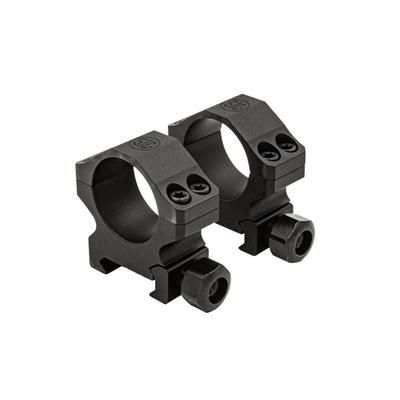 SIG SAUER Alpha Aluminium Hunting Rifle Scope Rings 30mm High Matte Black SOA10013