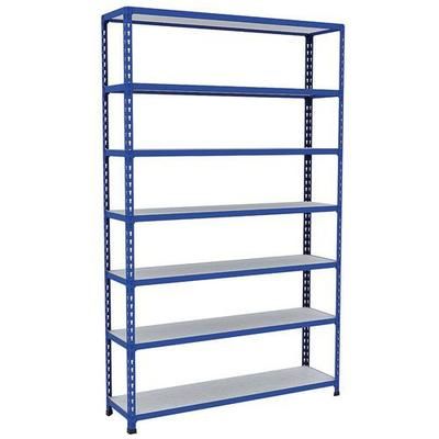rayonnage d'archives rapid 2 1980x1220x305 7 tab metal bleu