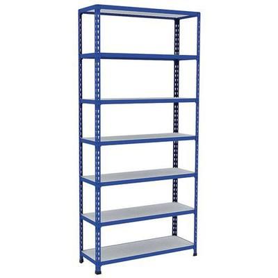 rayonnage d'archives rapid 2 1980x915x305 7 tab metal bleu