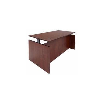 Cherry Adjustable Height Rectangular Front Desk