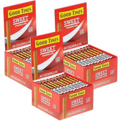 Good Times 3-Fer Natural Cigarillo Sweet - Box of 180