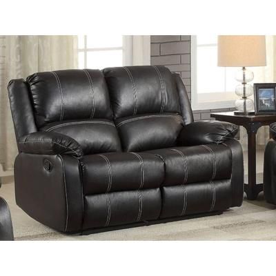 Zuriel Loveseat (Motion) in Black PU - Acme Furniture 52286