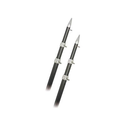 RUPP Marine 15' Telescopic Carbon Fiber Outrigger Poles 1.5" - Silver A0-1500-CFT
