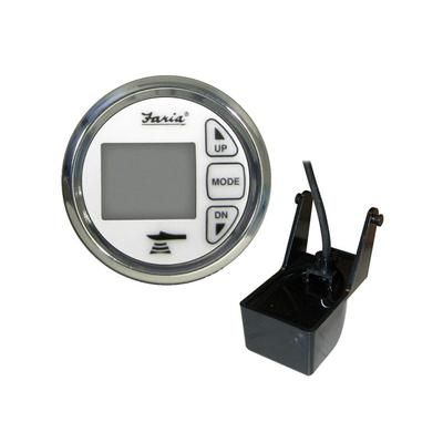 Faria Beede Instruments 2" Dual Depth Sounder w/Air & Water Temp Transom Mount Transducer - Chesapeake SS White 13852