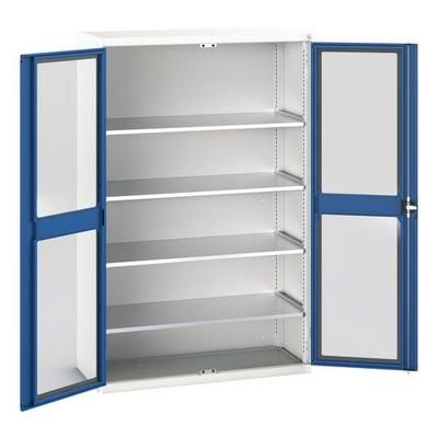 bott 1 armoire verso portes transparentes avec 4 tablettes 1300x550x2000_bott