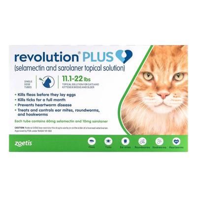 Revolution Plus For Large Cats 11-22lbs (Green) 3 Pack - 40% Off Today