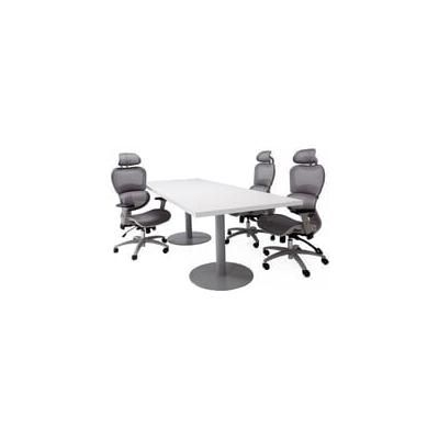 6'x4' / 8'x3' Conference Table w/Steel Disc Bases - See Other Sizes