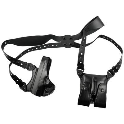 Gould & Goodrich Leather Concealment Shoulder Holster w/Double Mag Pouch Glock 20/21/29/30/36 Right Hand Black B804-G20