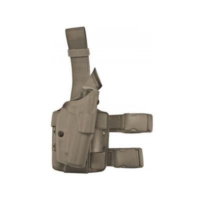 Safariland Model 6004USN SLS Low Drop-Leg Holster Glock 17/22/31 w/SF X400 Light Right Hand Cordura Ranger Green 6004USN-8314-731