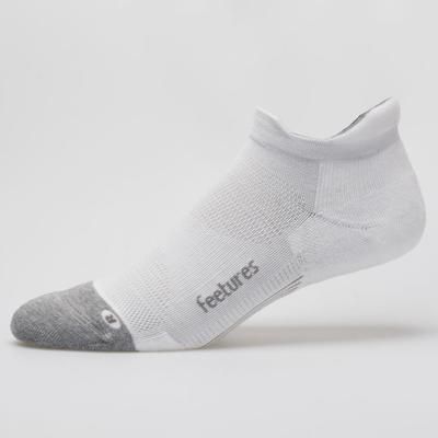 Feetures Elite Max Cushion No Show Tab Socks Socks White