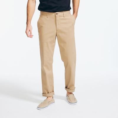 Nautica Men's Classic Fit Deck Pant Khaki Beach, 34x32