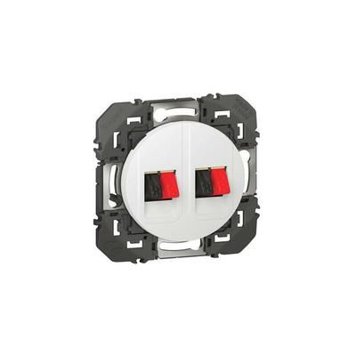 Dooxie Prise haut-parleur double dooxie finition blanc
