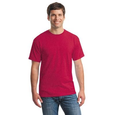 Gildan G500 Adult Heavy Cotton T-Shirt in Heather Red size XL 5000, G5000