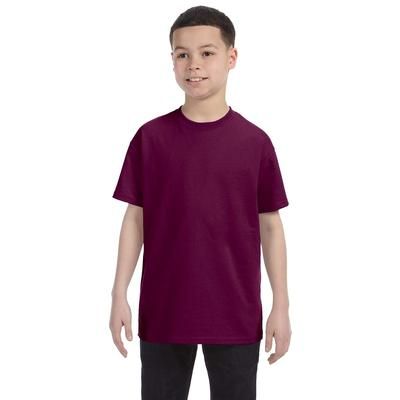 Gildan G500B Youth Heavy Cotton T-Shirt in Maroon size XS 5000B, G5000B