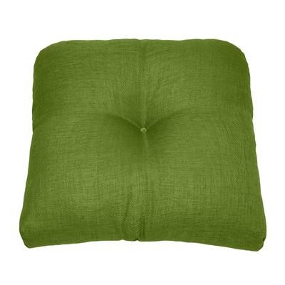 BH Outdoor Performance Tufted Wicker Chair Cushion by BrylaneHome in Willow Thick Patio Seat Pad