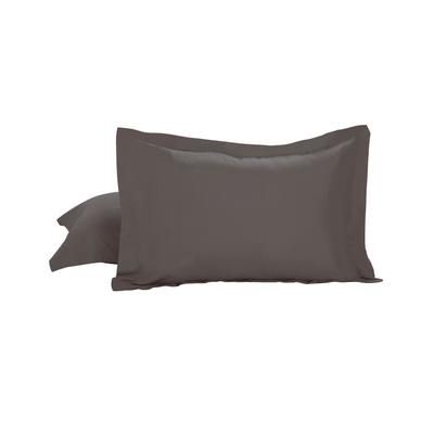 Luxury Hotel Tailored 2-Pack Standard/Queen Shams by Levinsohn Textiles in Grey (Size STAND QUEEN)