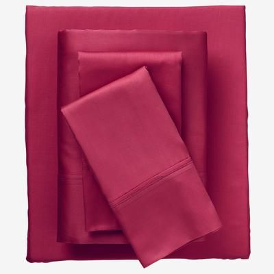 Bed Tite™ 300 Thread Count Sheet Set by BrylaneHome in Burgundy (Size KING)