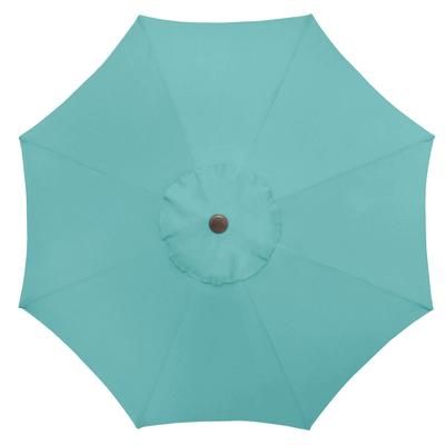 9 Ft. Tilt-and-Crank Umbrella by BrylaneHome in Haze 9 Foot Heavy Duty Fade-Resistant Tilting Shade