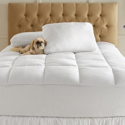 Gel Touch Bed Tite™ Topper by BrylaneHome in White (Size KING) Mattress Topper