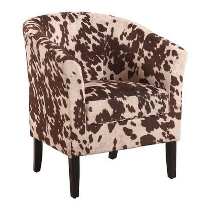 Club Chair 19.5"H by Linon Home Décor in Cow