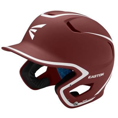 Easton Z5 2.0 Matte Two Tone Senior Batting Helmet Maroon/White