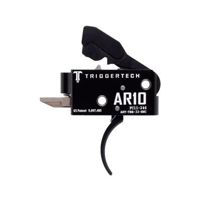 Triggertech Competitive Trigger AR-10 Curved Fixed 3.5lb Pull Anodized Black ART-TBB-33-NNC