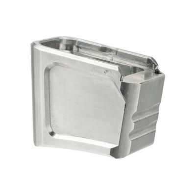 Tyrant CNC Glock Magazine Extension G19/23 9mm/.40 4/5-Rounds Polished Aluminum TD-G19MAGEX