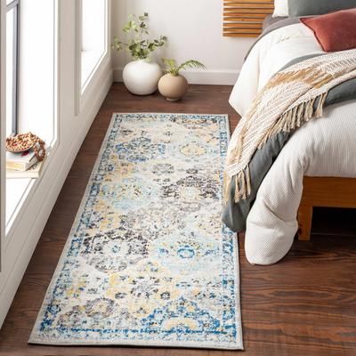 Leggett 8'10" x 12'6" Traditional Teal/Charcoal/Black/Light Beige/Medium Gray/Mustard/Navy/Peach/Peach/Medium Gray/Beige Area Rug - Boutique Rugs