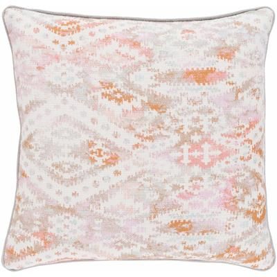 Penygroes 18" Square Traditional Cotton Lavender/Light Brown/Peach/Pink/Rust/Seafoam/Brick Red/Rust/Sage Throw Pillow - Boutique Rugs
