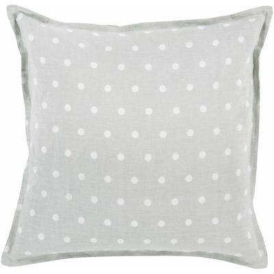 Glendenning 22" Square Cottage Cream/Slate/Slate Blue Throw Pillow - Boutique Rugs